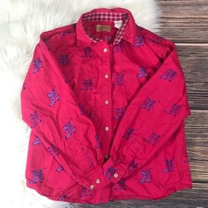 Girls Vintage Wrangler Cowgirl Boot Button Down